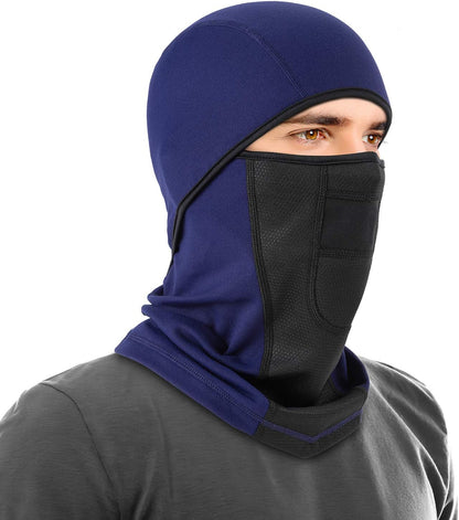 Winter Balaclava, Windproof Ski Mask Wind-Resistant Face Mask, Navy