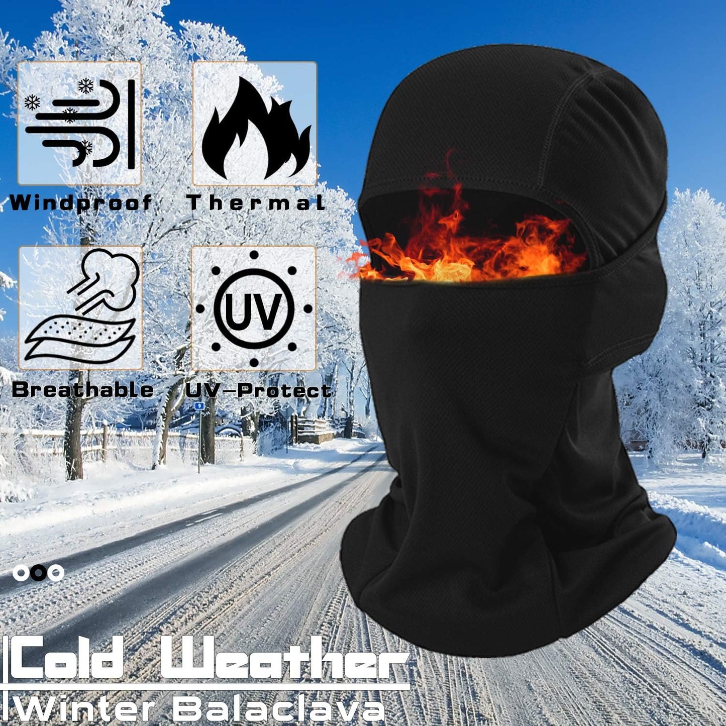 Balaclava Ski Mask Winter Face Mask for Men Women,Cycling Balaclava Windproof for Cold Weather Snowmobile